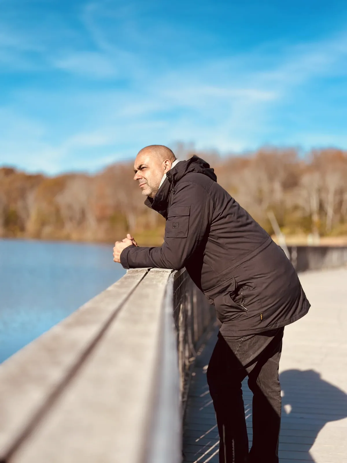 Elyes Baccar in a moment of reflection